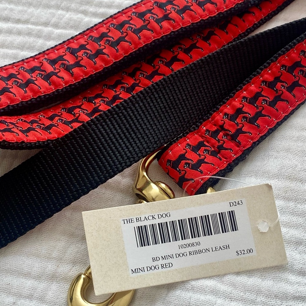 The Black Dog Red Dog Leash, Collar & Bowl Set